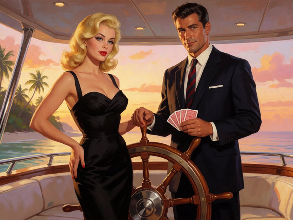 Krea 2 Turbo — Luxury Yacht Romance — Pin-Up