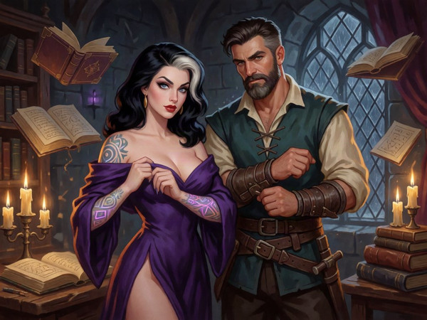 Krea 2 Turbo — A Night in the Sorceress's Tower — Pin-Up