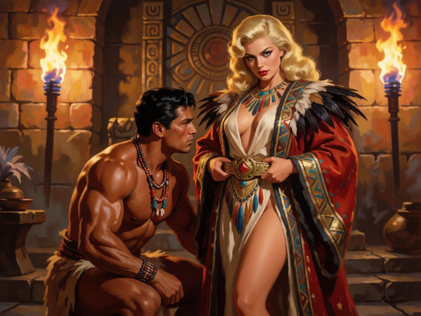 Krea 2 Turbo — Tribal Guardian's Desire — Pin-Up