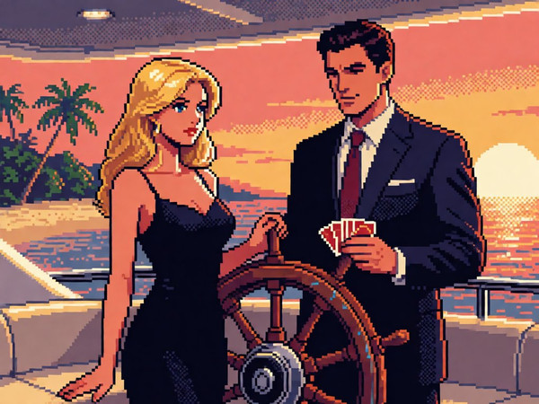 Krea 2 Turbo — Luxury Yacht Romance — Pixel Art
