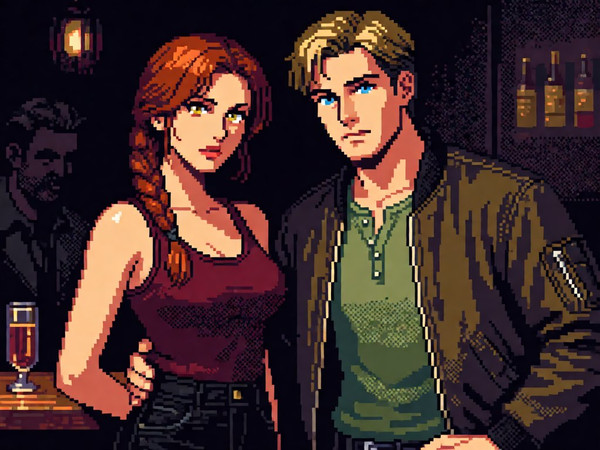Krea 2 Turbo — Speakeasy Hidden Tension — Pixel Art