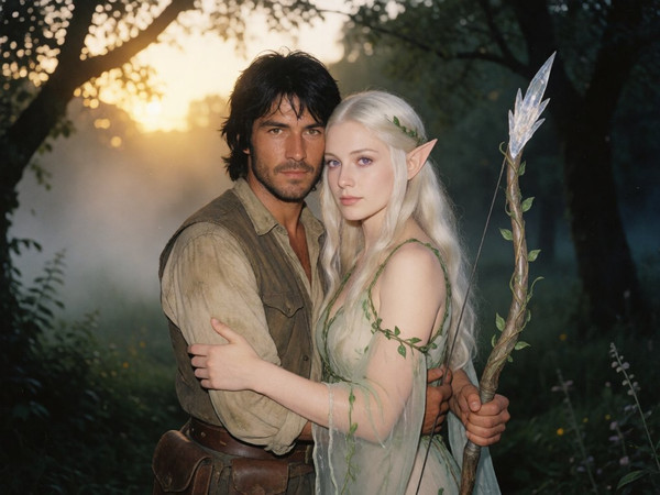 Krea 2 Turbo — Fantasy Romance in the Whispering Grove — Polaroid
