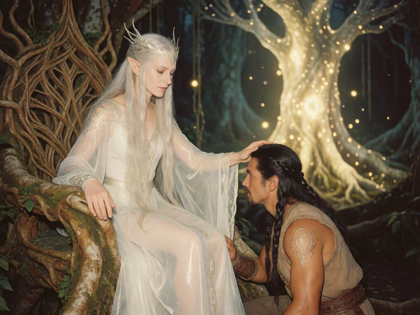 Krea 2 Turbo — The Elven Queen's Champion — Polaroid
