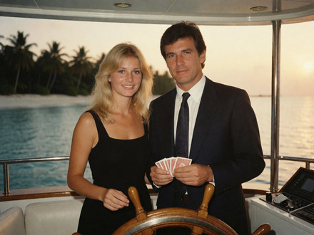 Luxury Yacht Romance — Polaroid — Krea 2 Turbo