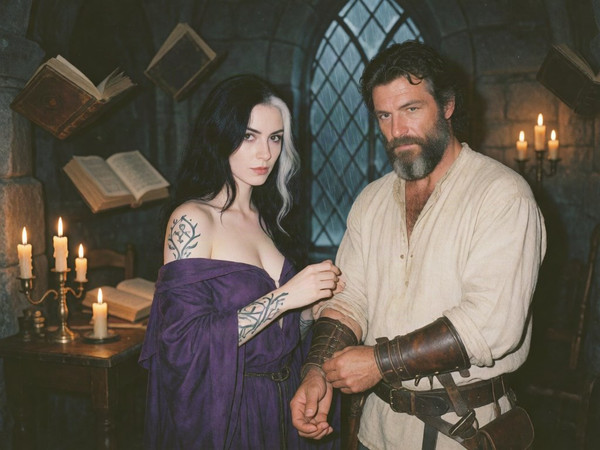 Krea 2 Turbo — A Night in the Sorceress's Tower — Polaroid