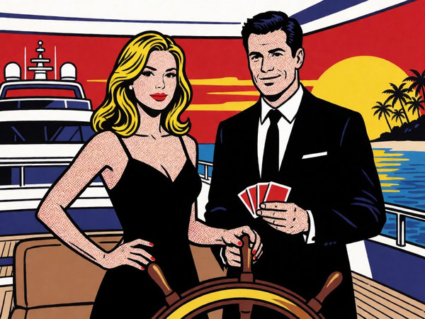 Krea 2 Turbo — Luxury Yacht Romance — Pop Art
