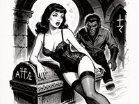 Krea 2 Turbo — Moonlit Horror-Erotica Blend — Pulp Ink