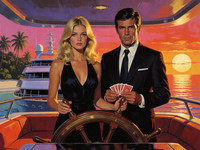 Krea 2 Turbo — Luxury Yacht Romance — Retro Sci-Fi
