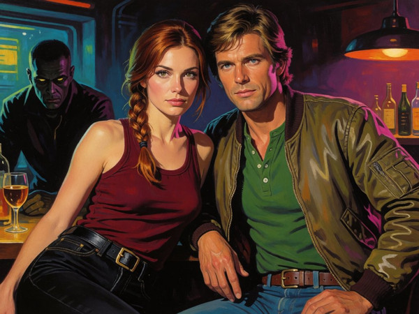 Krea 2 Turbo — Speakeasy Hidden Tension — Retro Sci-Fi