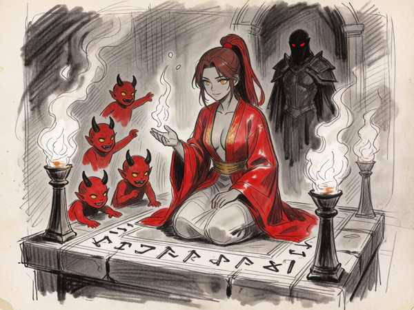 Krea 2 Turbo — Altar of Desire — Sketch