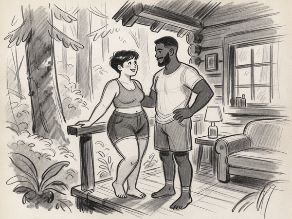 Krea 2 Turbo — Cabin in the Woods — Sketch