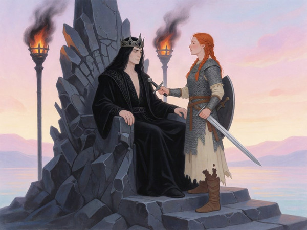 Krea 2 Turbo — The Shieldmaiden and the Dark Lord — Soft