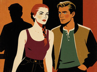 Krea 2 Turbo — Speakeasy Hidden Tension — Vintage Poster