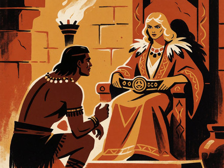 Tribal Guardian's Desire — Vintage Poster — Krea 2 Turbo