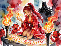 Krea 2 Turbo — Altar of Desire — Watercolor