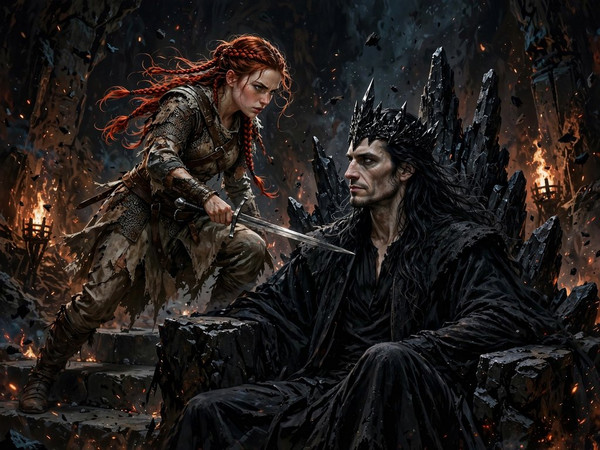 Muse — The Shieldmaiden and the Dark Lord — Digital Art