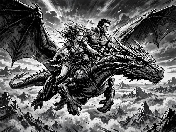 Muse — Dragonrider at Dawn — Noir Comic