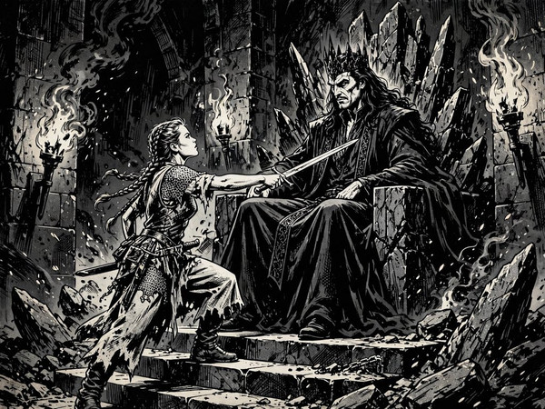 Muse — The Shieldmaiden and the Dark Lord — Noir Comic