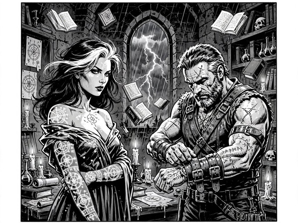 Muse — A Night in the Sorceress's Tower — Noir Comic
