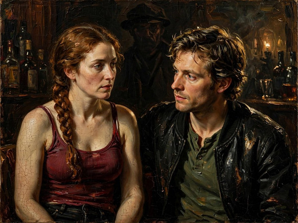Muse — Speakeasy Hidden Tension — Oil Painting