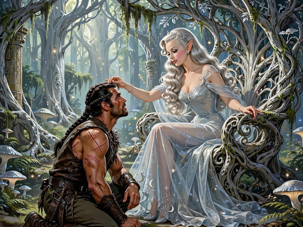 Muse — The Elven Queen's Champion — Pin-Up