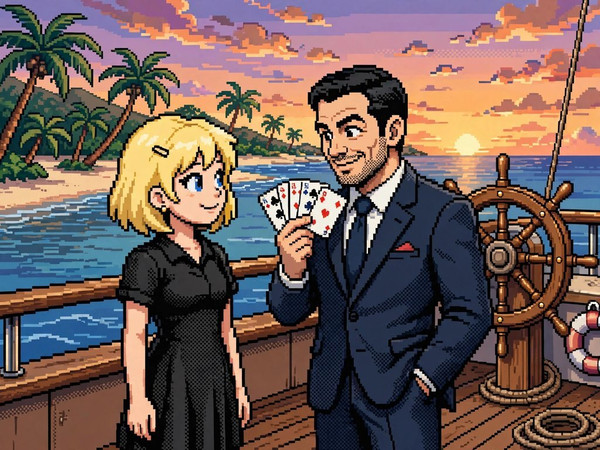 Muse — Luxury Yacht Romance — Pixel Art