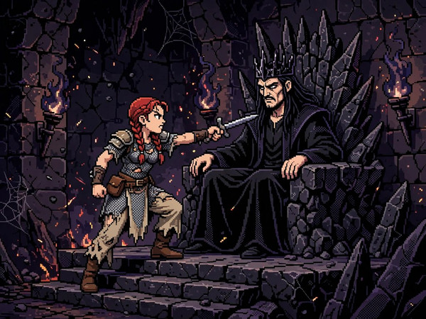 Muse — The Shieldmaiden and the Dark Lord — Pixel Art