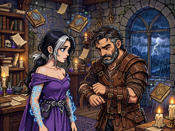 Muse — A Night in the Sorceress's Tower — Pixel Art