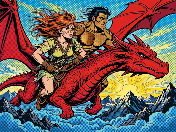 Muse — Dragonrider at Dawn — Pop Art