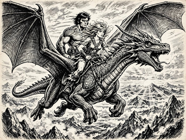 Muse — Dragonrider at Dawn — Pulp Ink