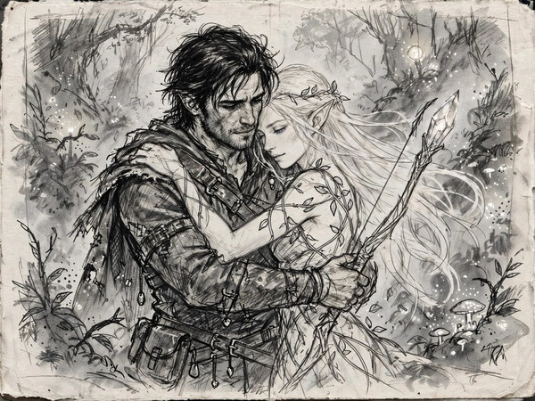 Muse — Fantasy Romance in the Whispering Grove — Sketch
