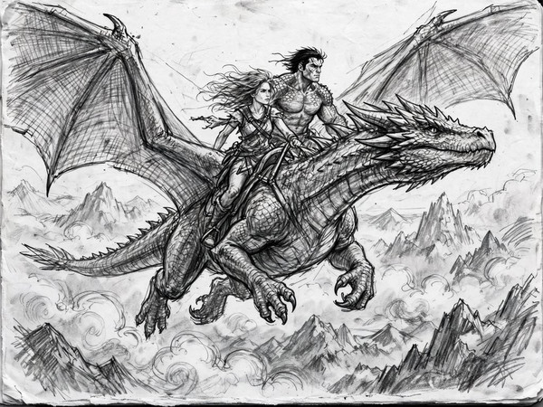 Muse — Dragonrider at Dawn — Sketch