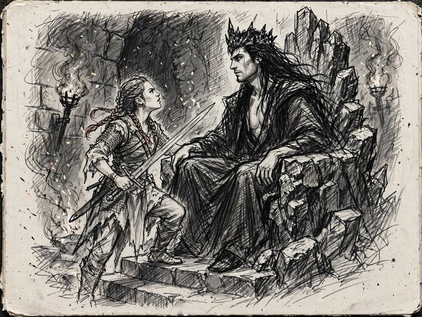 Muse — The Shieldmaiden and the Dark Lord — Sketch