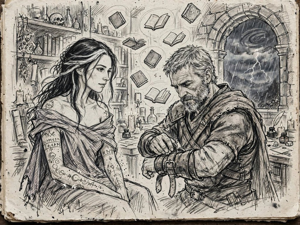 Muse — A Night in the Sorceress's Tower — Sketch