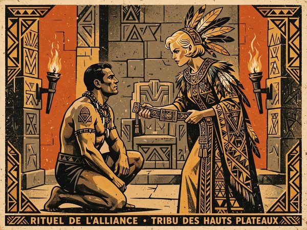 Muse — Tribal Guardian's Desire — Vintage Poster