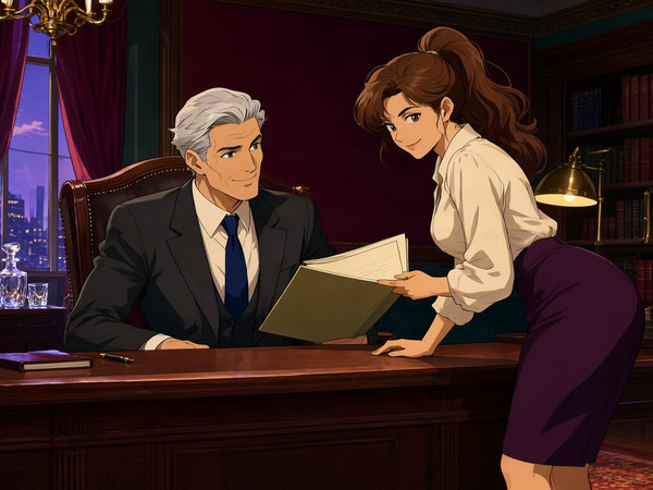 Qwen Image 2.1 — Office Heat Classics — Anime