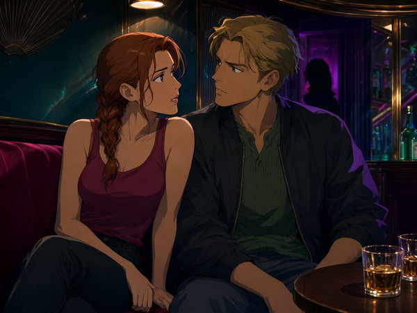 Qwen Image 2.1 — Speakeasy Hidden Tension — Anime