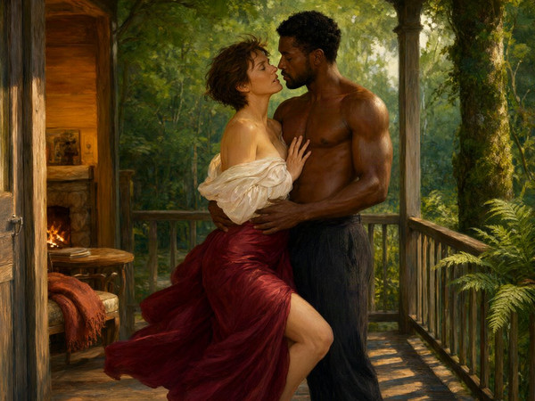 Qwen Image 2.1 — Cabin in the Woods — Classic Romance