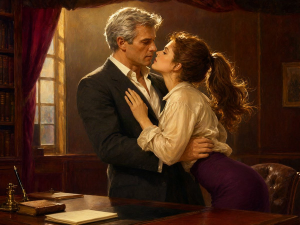 Qwen Image 2.1 — Office Heat Classics — Classic Romance