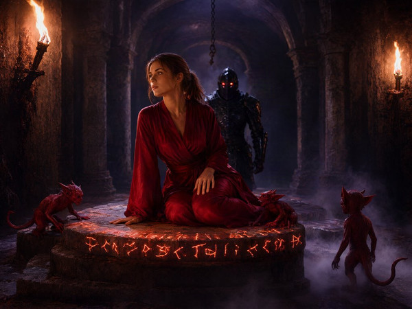 Qwen Image 2.1 — Altar of Desire — Dark Fantasy