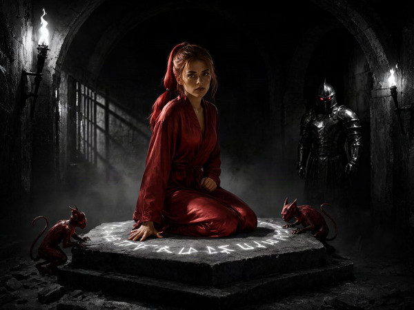 Qwen Image 2.1 — Altar of Desire — Film Noir