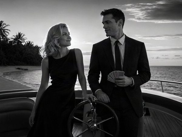Qwen Image 2.1 — Luxury Yacht Romance — Film Noir