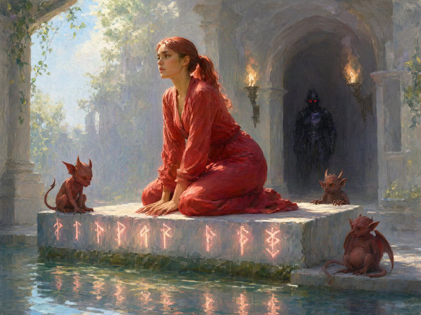 Qwen Image 2.1 — Altar of Desire — Impressionism