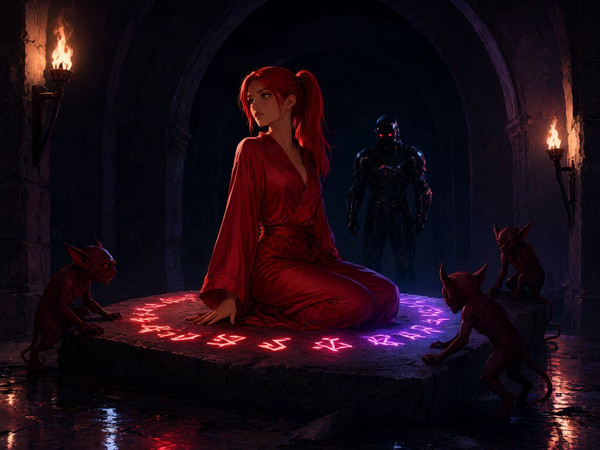 Qwen Image 2.1 — Altar of Desire — Neo Noir