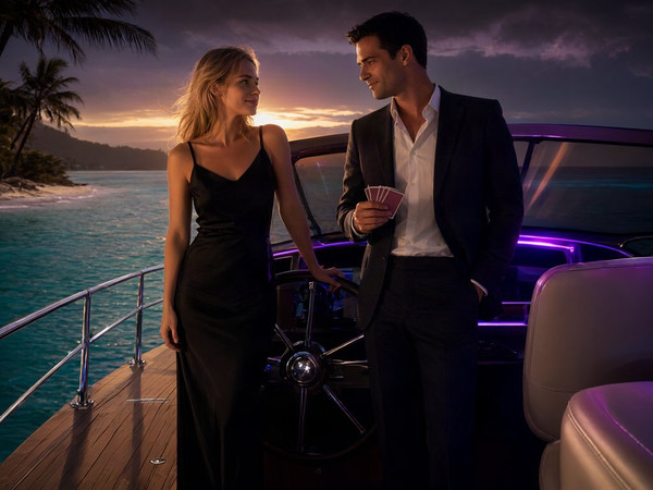 Qwen Image 2.1 — Luxury Yacht Romance — Neo Noir
