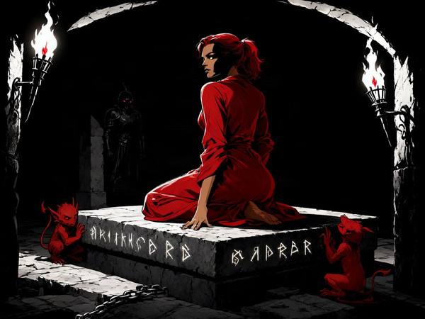 Qwen Image 2.1 — Altar of Desire — Noir Comic