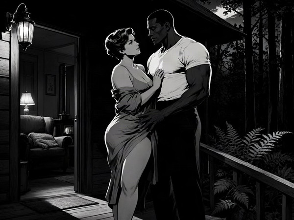 Qwen Image 2.1 — Cabin in the Woods — Noir Comic