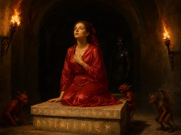 Qwen Image 2.1 — Altar of Desire — Oil Painting