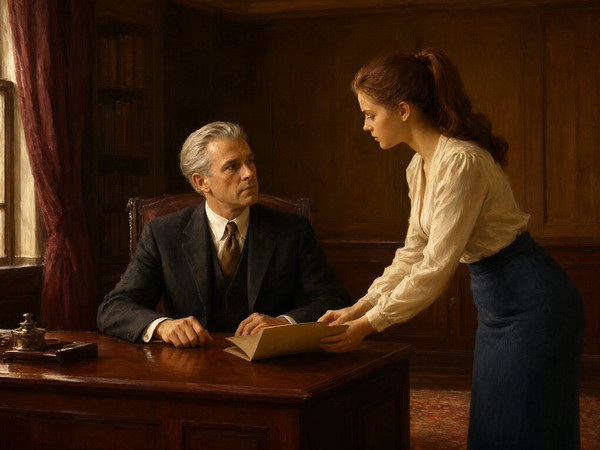 Qwen Image 2.1 — Office Heat Classics — Oil Painting