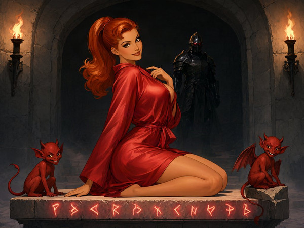 Qwen Image 2.1 — Altar of Desire — Pin-Up